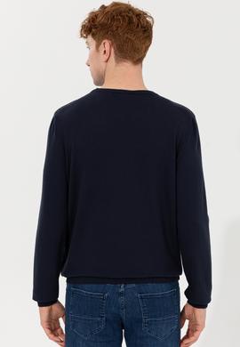 Erkek Lacivert Basic Kazak - 50251885024