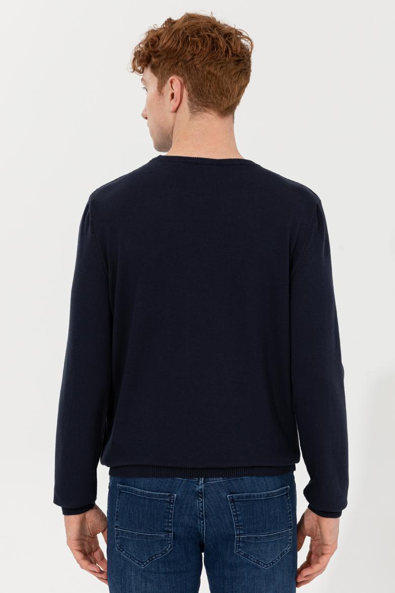 Erkek Lacivert Basic Kazak - 50251885024