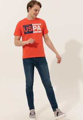 Erkek Kırmızı Bisiklet Yaka Tişört - 50246120060