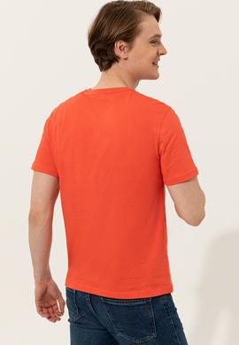 Erkek Kırmızı Bisiklet Yaka Tişört - 50246120060