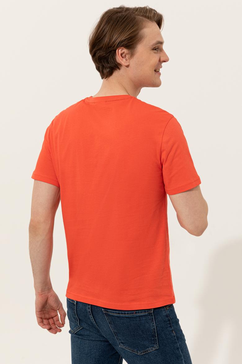 Erkek Kırmızı Bisiklet Yaka Tişört - 50246120060