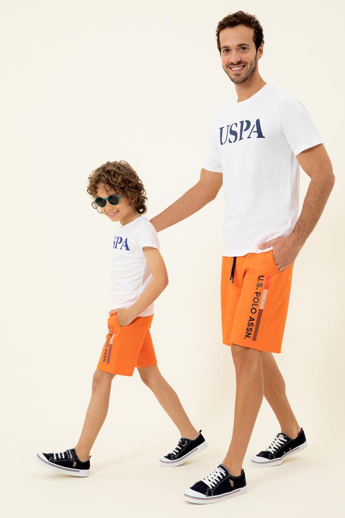 Çocuk Turuncu Örme Şort