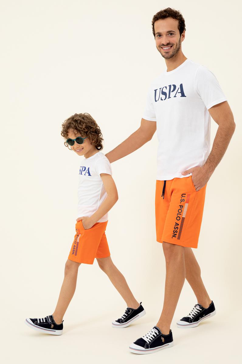 Çocuk Turuncu Örme Şort