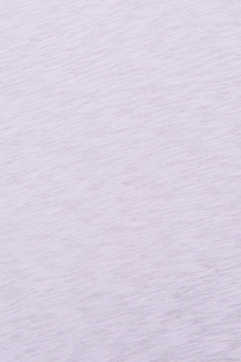 Kadın Lila Bisiklet Yaka Tişört - 50248059054