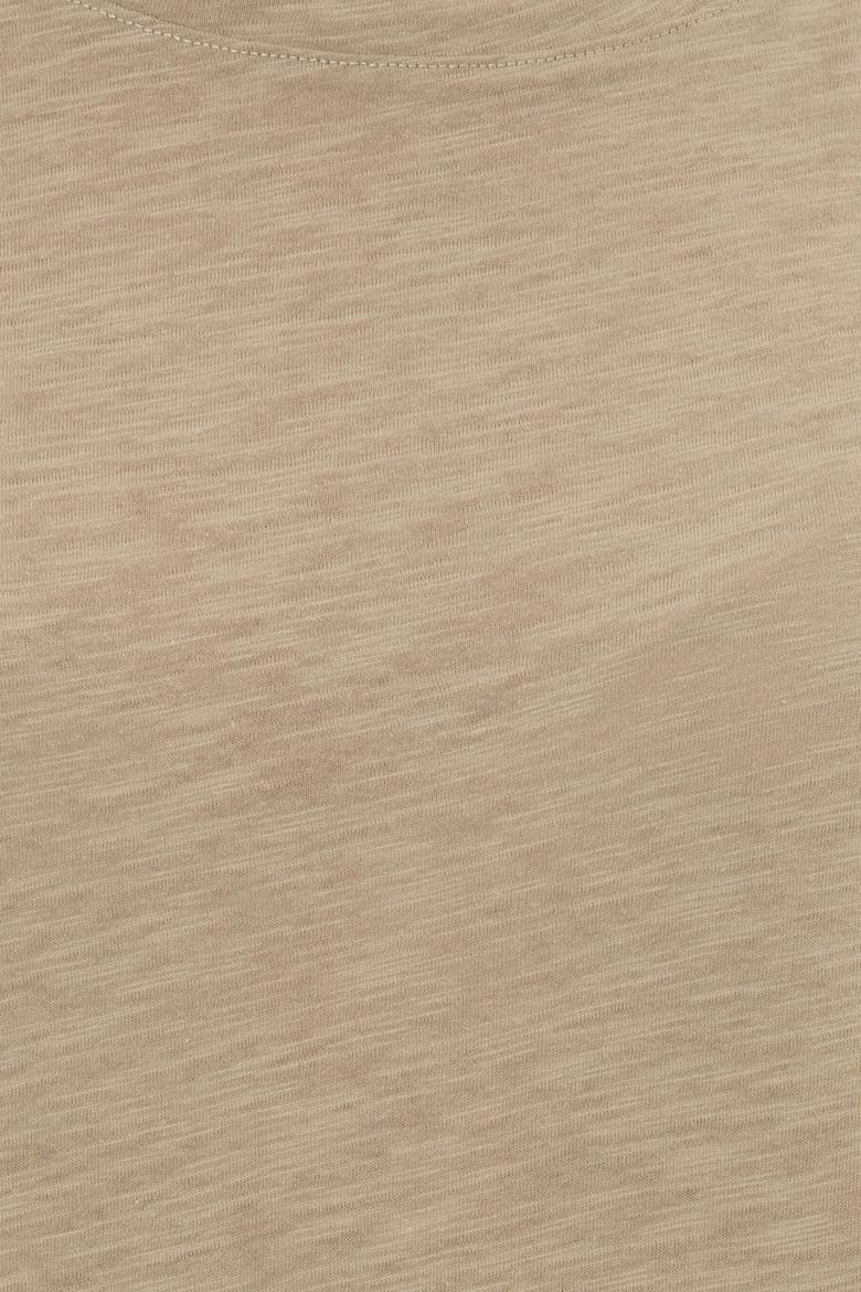 Kadın Haki Bisiklet Yaka Tişört - 50248059035