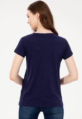 Kadın Lacivert Tişört - 50252286015