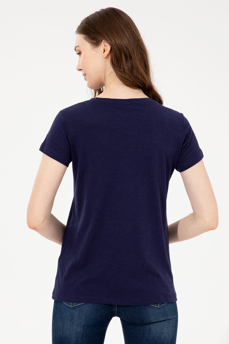 Kadın Lacivert Tişört - 50252286015