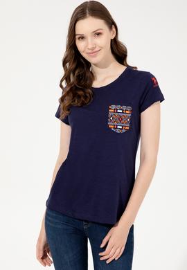 Kadın Lacivert Tişört - 50252286015