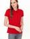 Kadın Kırmızı Basic Polo Yaka Tişört