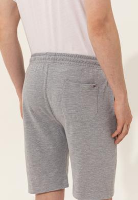 Erkek Gri Melanj Örme Şort - 50248600014
