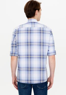 Erkek Mavi Uzun Kollu Gömlek - 50249654018