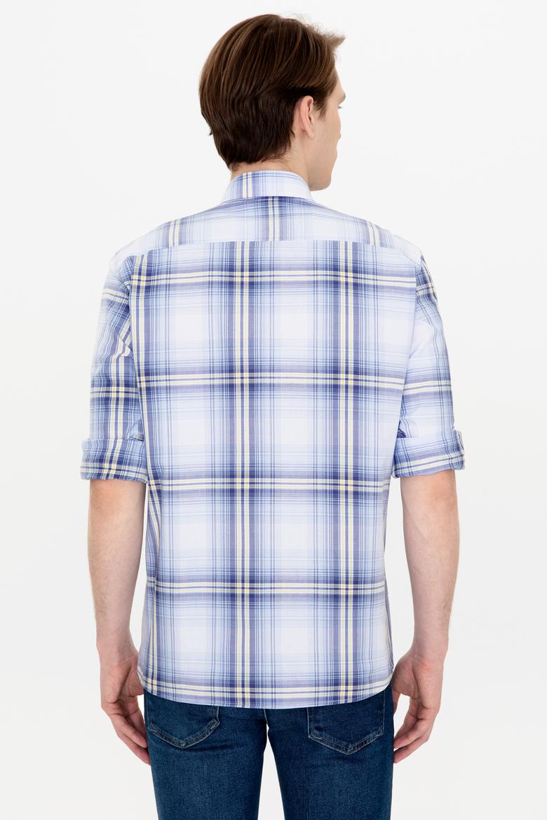 Erkek Mavi Uzun Kollu Gömlek - 50249654018