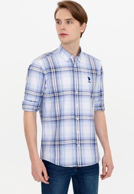 Erkek Mavi Uzun Kollu Gömlek - 50249654018