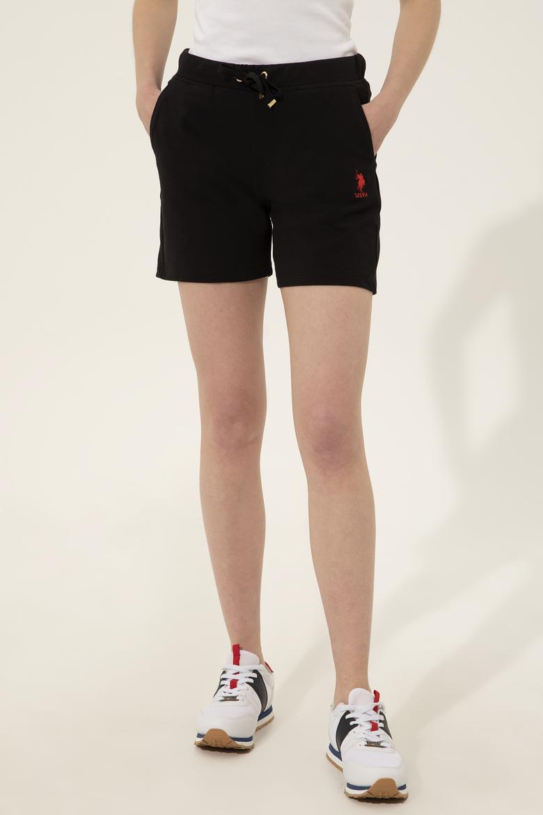 Kadın Siyah Örme Şort - 50246032045