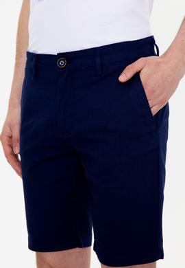 Erkek Lacivert Dokuma Şort - 50246140002