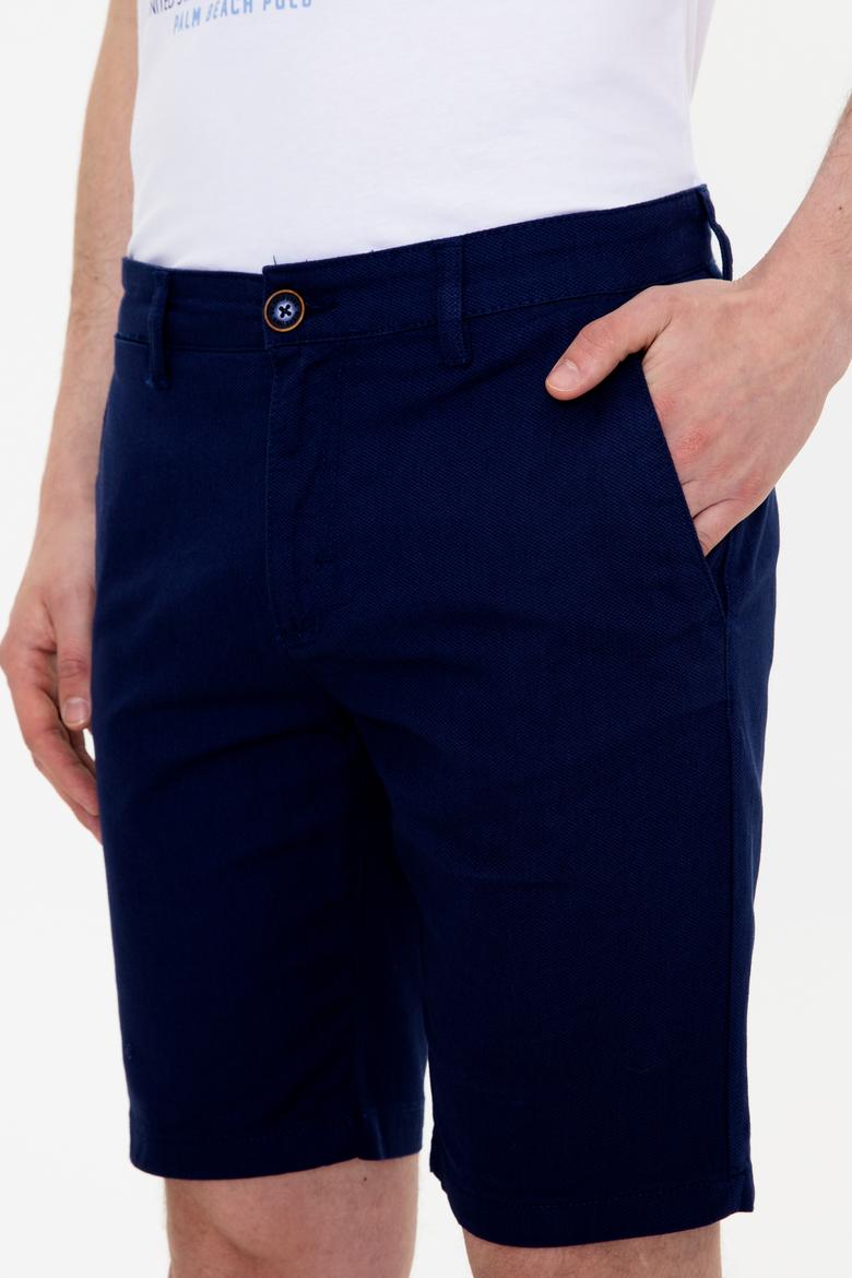 Erkek Lacivert Dokuma Şort - 50246140002