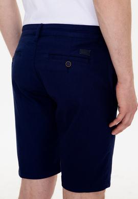 Erkek Lacivert Dokuma Şort - 50246140002