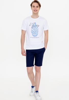 Erkek Lacivert Dokuma Şort - 50246140002