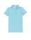 Kız Çocuk Turkuaz Basic Polo Yaka Tişört