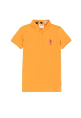 Kız Çocuk Sarı Basic Polo Yaka Tişört - 50246800118