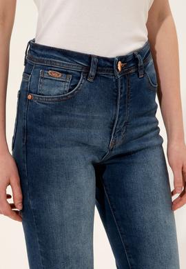 Kadın Koyu Mavi Jean Pantolon - 50247219002