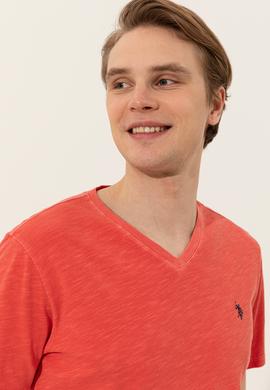 Erkek Kırmızı Basic Tişört - 50246848109