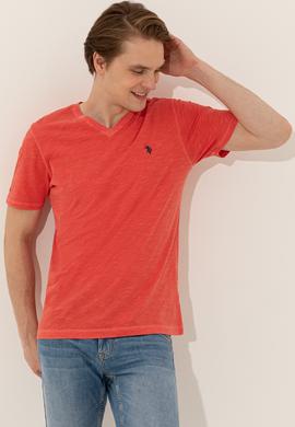 Erkek Kırmızı Basic Tişört - 50246848109