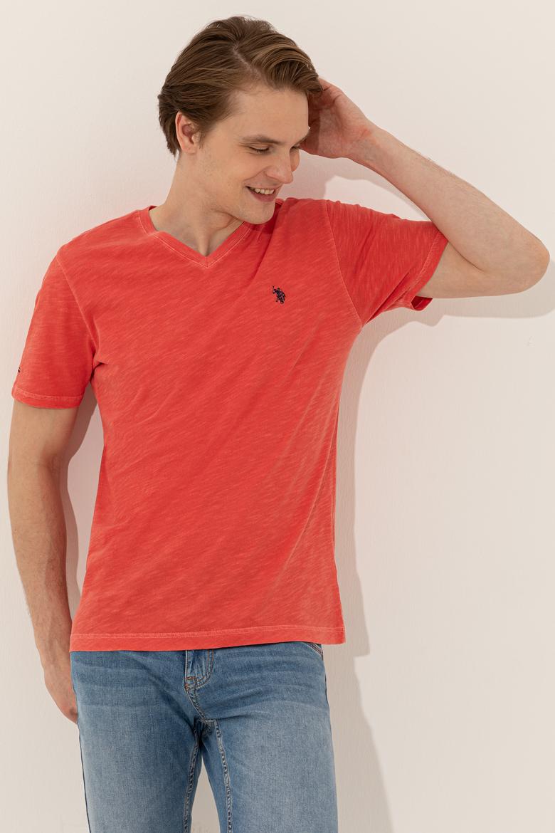 Erkek Kırmızı Basic Tişört - 50246848109