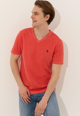 Erkek Kırmızı Basic Tişört - 50246848109