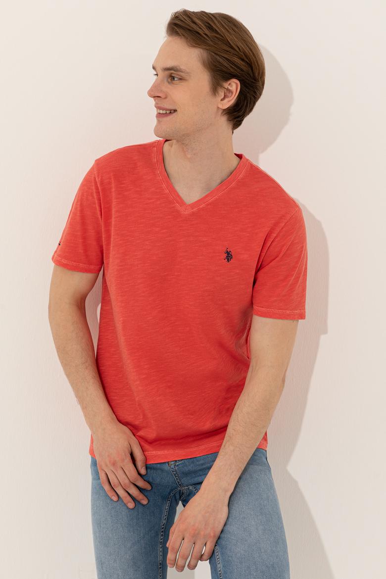 Erkek Kırmızı Basic Tişört