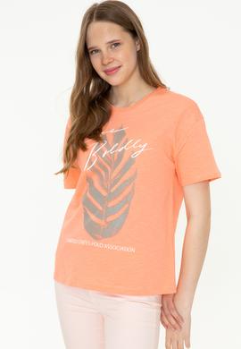 Kadın Somon Tişört - 50248990013