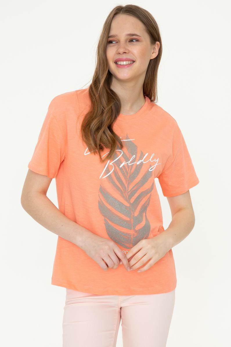 Kadın Somon Tişört