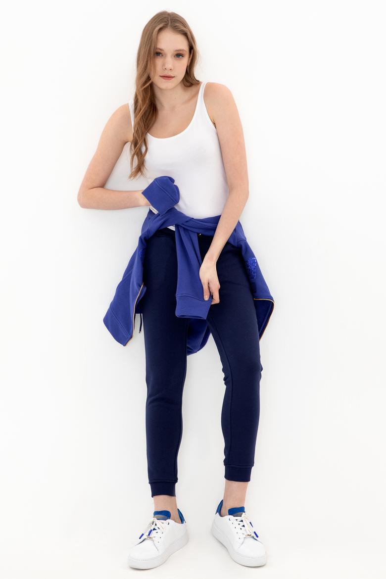 Kadın Lacivert Jogger Eşofman Altı