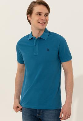 Erkek Petrol Basic Polo Yaka Tişört - 50249149302