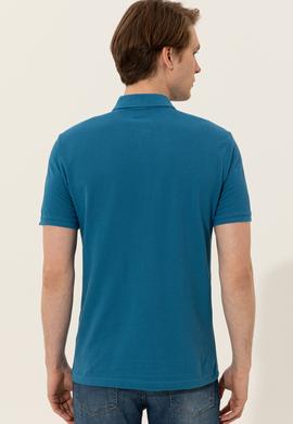 Erkek Petrol Basic Polo Yaka Tişört - 50249149302