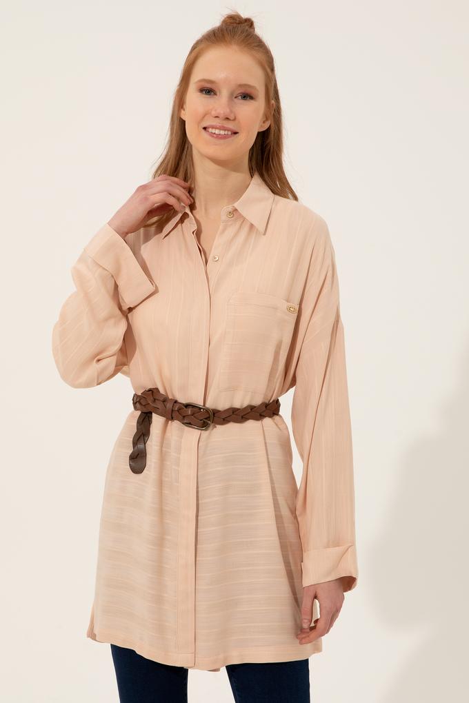 Kadın Taş Uzun Kollu Gömlek