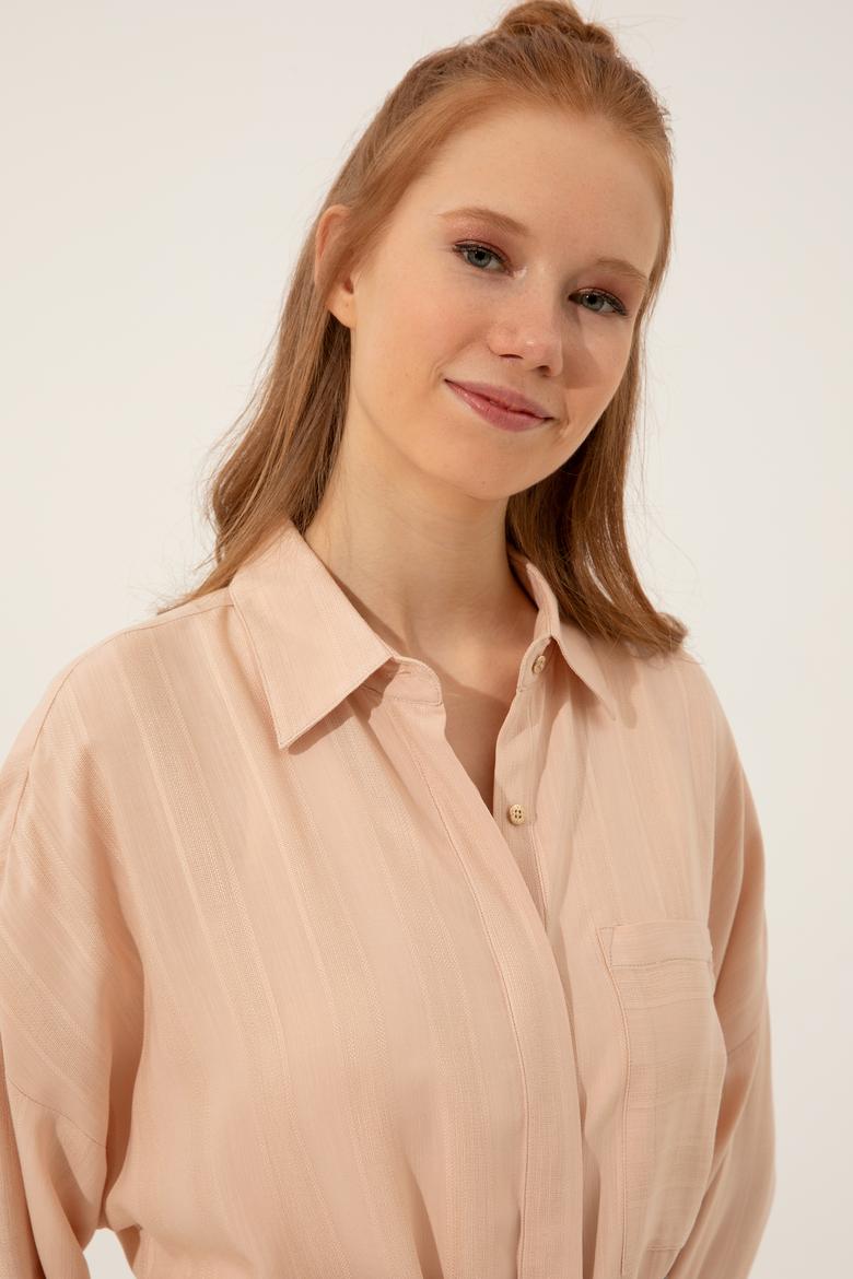 Kadın Taş Uzun Kollu Gömlek - 50250527002