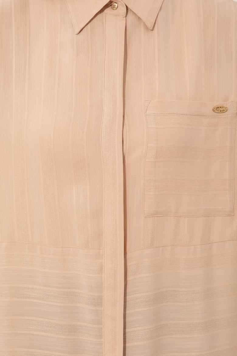 Kadın Taş Uzun Kollu Gömlek - 50250527002