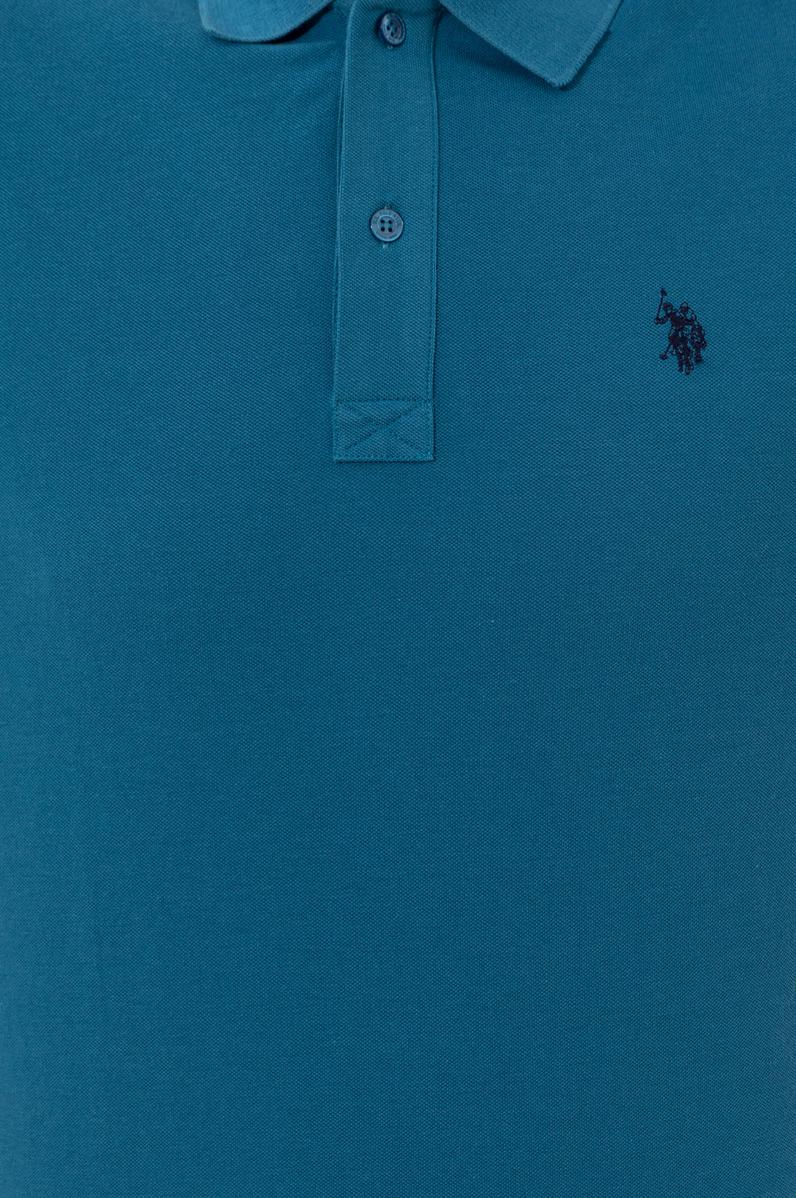 Erkek Petrol Basic Polo Yaka Tişört