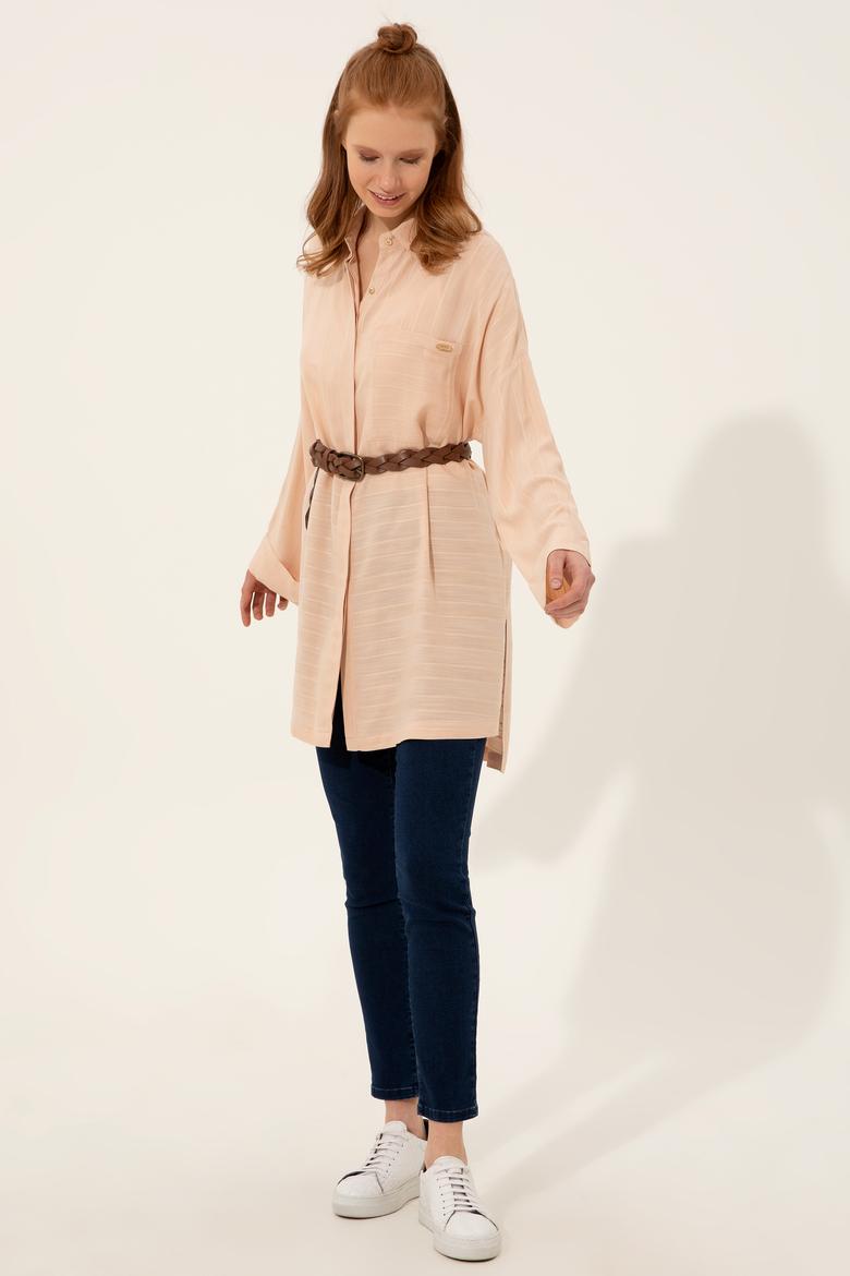 Kadın Taş Uzun Kollu Gömlek - 50250527002