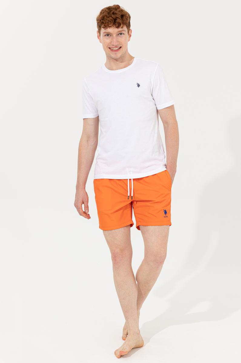 Erkek Turuncu Deniz Şortu