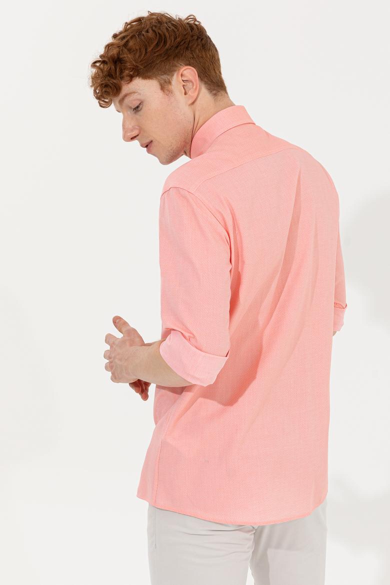 Erkek Somon Uzun Kollu Basic Gömlek - 50246368072