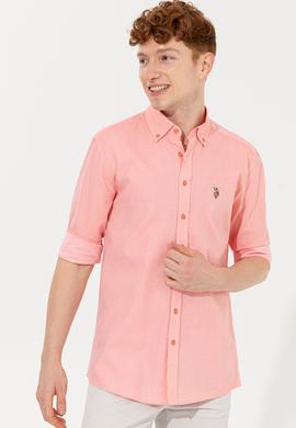 Erkek Somon Uzun Kollu Basic Gömlek - 50246368072