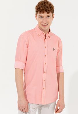 Erkek Somon Uzun Kollu Basic Gömlek - 50246368072