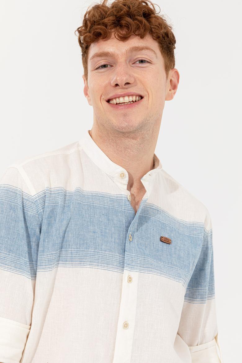 Erkek Mavi Uzun Kollu Gömlek - 50246316025