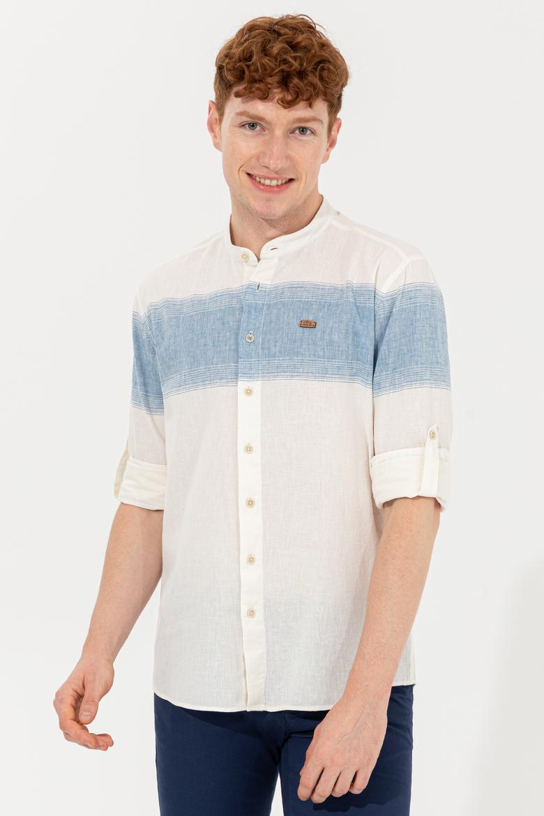 Erkek Mavi Uzun Kollu Gömlek - 50246316025