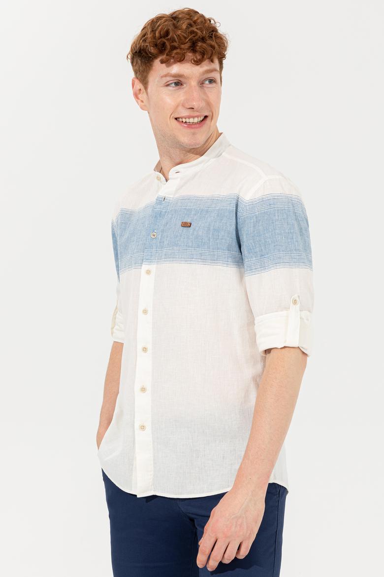 Erkek Mavi Uzun Kollu Gömlek - 50246316025