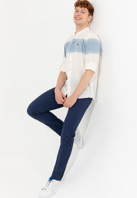 Erkek Mavi Uzun Kollu Gömlek - 50246316025