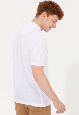 Erkek Beyaz Polo Yaka T-Shirt - 50249201008