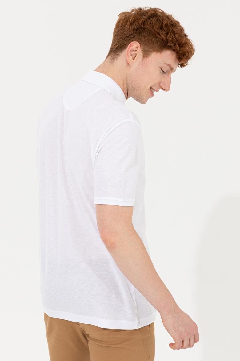 Erkek Beyaz Polo Yaka T-Shirt - 50249201008